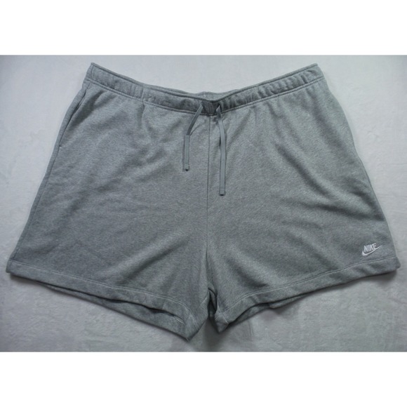 Nike Pants - Nike Sportswear Shorts Womens 4X Gray Club Fleece Plus Mid Rise Standard Fit NWT